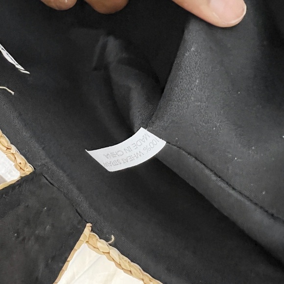 Neiman Marcus Straw Bicolor Tote - Picture 5 of 6